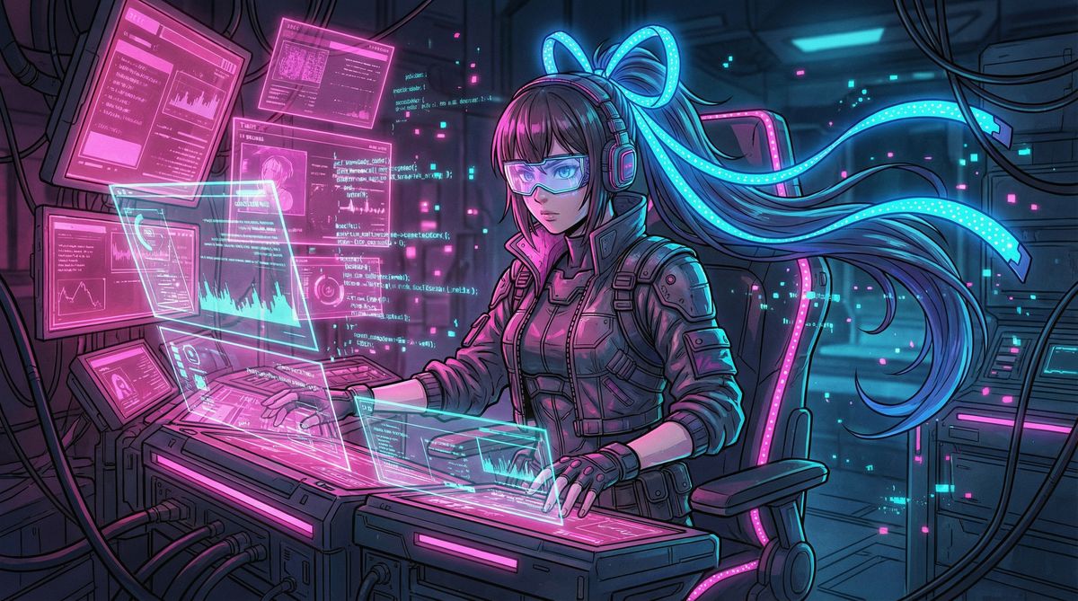 蜜芽动漫-赛博幻境霓虹少女