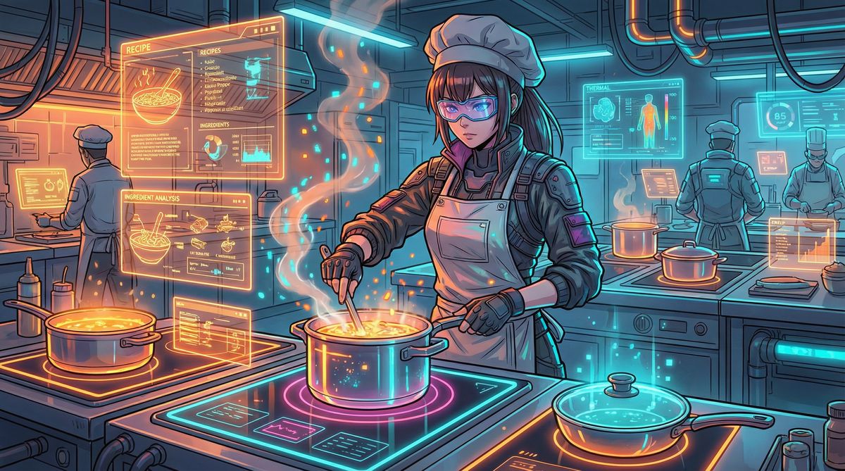 蜜芽美食动漫-赛博厨房